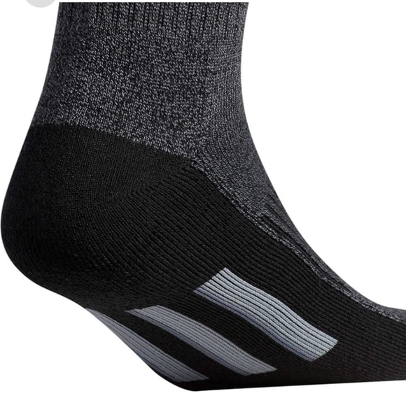 Socks by Adidas Mens 4 Pair Performance High Quarter Length grey black - Picture 2 of 8